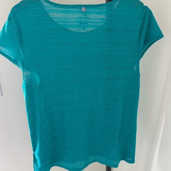 Nike Blue Fitted Cap Sleeve T-Shirt - Picture 3 of 3